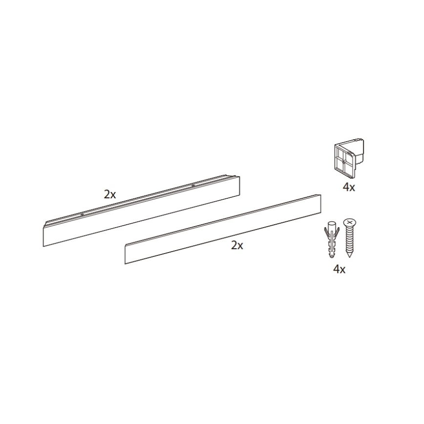 Philips - Kit para montaje en superficie de paneles LED LEDINAIRE y CORELINE