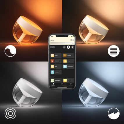 Philips - Lámpara de mesa LED RGB regulable Hue IRIS LED/8,2W/230V 2000-6500K blanca