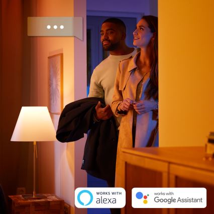 Philips - Lámpara de mesa LED RGB regulable Hue IRIS LED/8,2W/230V 2000-6500K negra