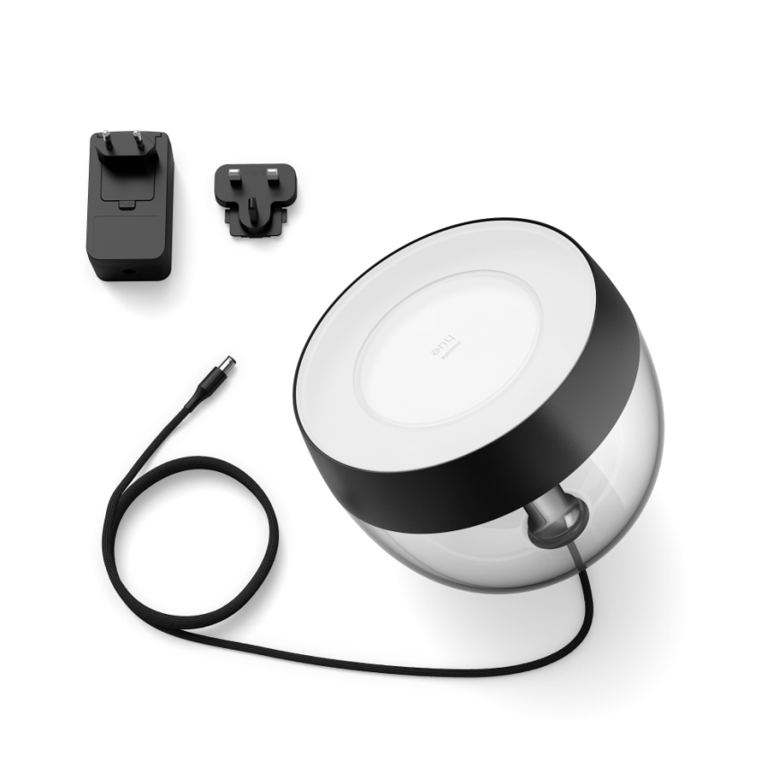 Philips - Lámpara de mesa LED RGB regulable Hue IRIS LED/8,2W/230V 2000-6500K negra
