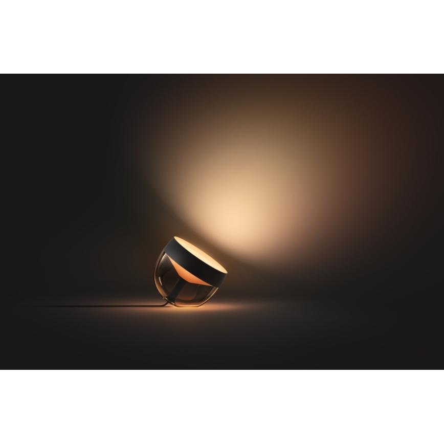 Philips - Lámpara de mesa LED RGB regulable Hue IRIS LED/8,2W/230V 2000-6500K negra