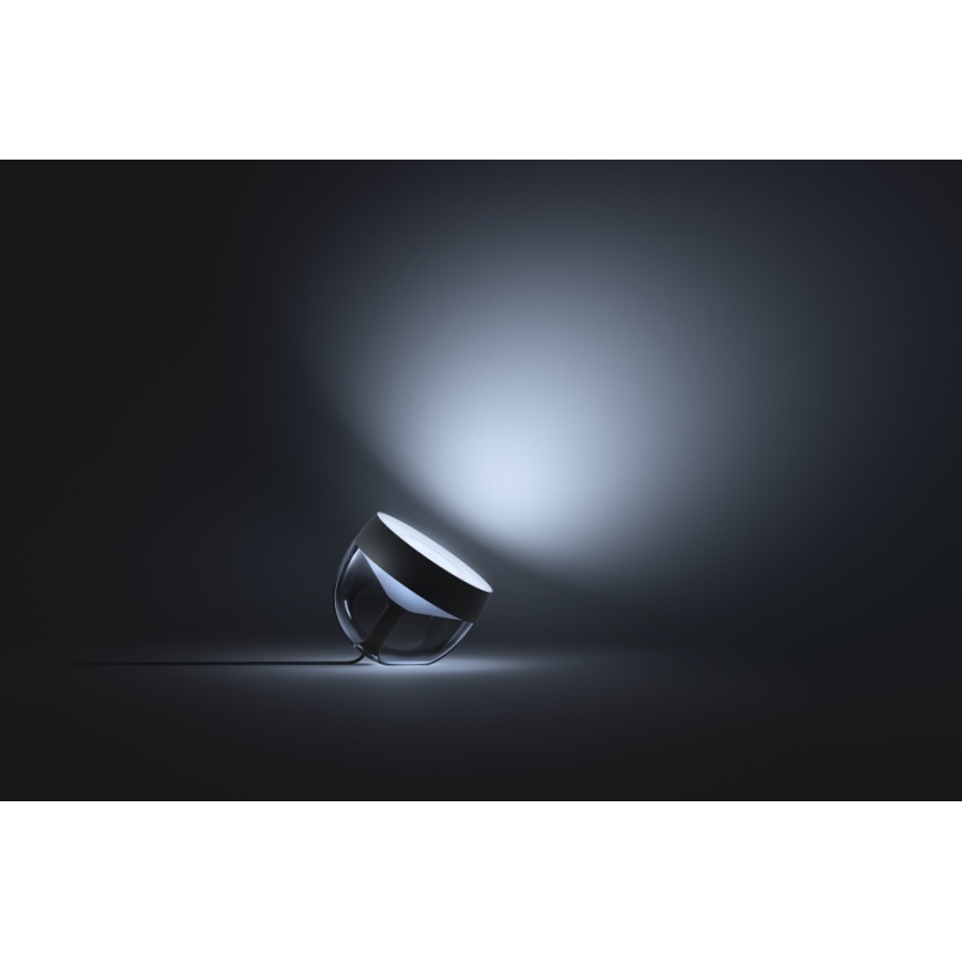 Philips - Lámpara de mesa LED RGB regulable Hue IRIS LED/8,2W/230V 2000-6500K negra