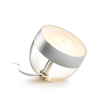 Philips - Lámpara de mesa LED RGB regulable Hue IRIS LED/8,2W/230V 2000-6500K plateada