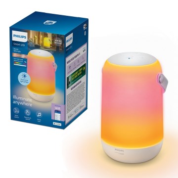 Philips - Lámpara de mesa táctil portátil regulable inteligente LED RGBW/13,5W/3,6V 2200-6500K Wi-Fi 1800 mAh