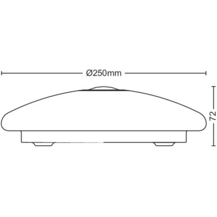 Philips - Lámpara de techo LED con sensor MAUVE LED/6W/230V