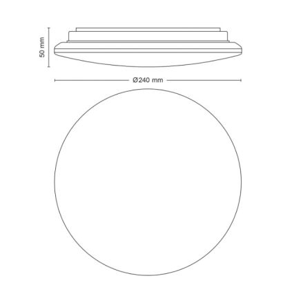 Philips - Lámpara de techo LED MOIRE LED/10W/230V 2700K diámetro 24 cm