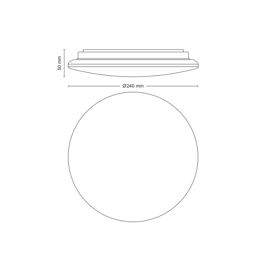 Philips - Lámpara de techo LED MOIRE LED/10W/230V 2700K diámetro 24 cm