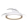 Philips - Lámpara de techo LED regulable con ventilador BLISS LED/35W/230V, color oro + mando a distancia