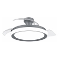 Philips - Lámpara de techo LED regulable con ventilador BLISS LED/35W/230V negra + mando a distancia