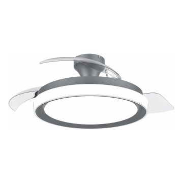 Philips - Lámpara de techo LED regulable con ventilador BLISS LED/35W/230V negra + mando a distancia