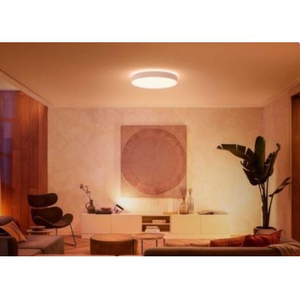 Philips - Lámpara de techo LED regulable Hue LED/48W/230V 2200–6500K Ø 551 mm blanca + mando a distancia