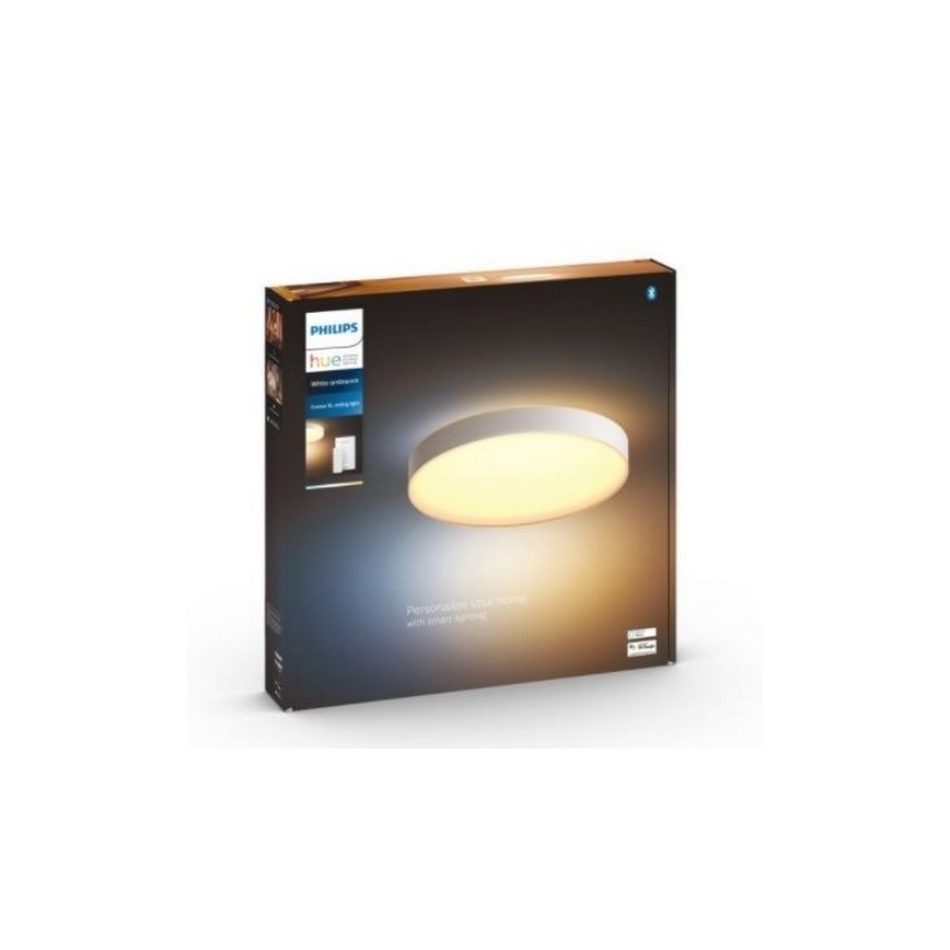Philips - Lámpara de techo LED regulable Hue LED/48W/230V 2200–6500K Ø 551 mm blanca + mando a distancia