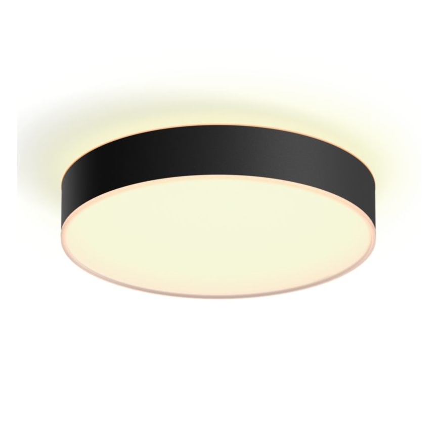 Philips - Lámpara de techo regulable Hue LED/19,2W/230V 2200-6500K Ø 381 mm negra + mando a distancia