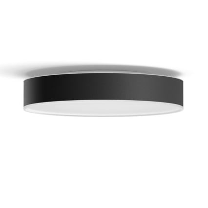 Philips - Lámpara de techo regulable Hue LED/19,2W/230V 2200-6500K Ø 381 mm negra + mando a distancia