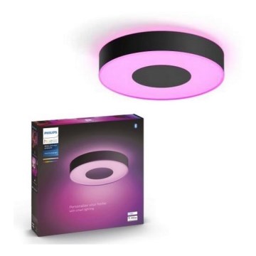 Philips - Lámpara de techo regulable LED RGB Hue INFUSE LED/33,5W/230V 2000-6500K, diámetro 381 mm, negro