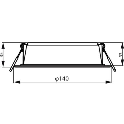 Philips - Lámpara empotrable LED MESON LED/12,5W/230V 3000K
