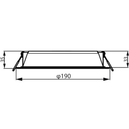 Philips - Lámpara empotrable LED MESON LED/20W/230V 3000K