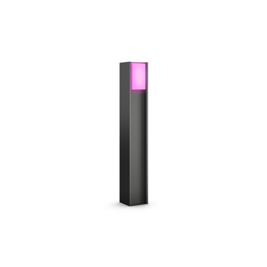 Philips - Lámpara exterior LED regulable Hue TURACO 1xE27/8,1W/230V 80 cm IP44