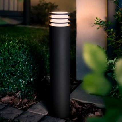 Philips - Lámpara exterior LED RGB regulable Hue LUCCA 1xE27/8,1W/230V 77 cm 1000-20000K IP44