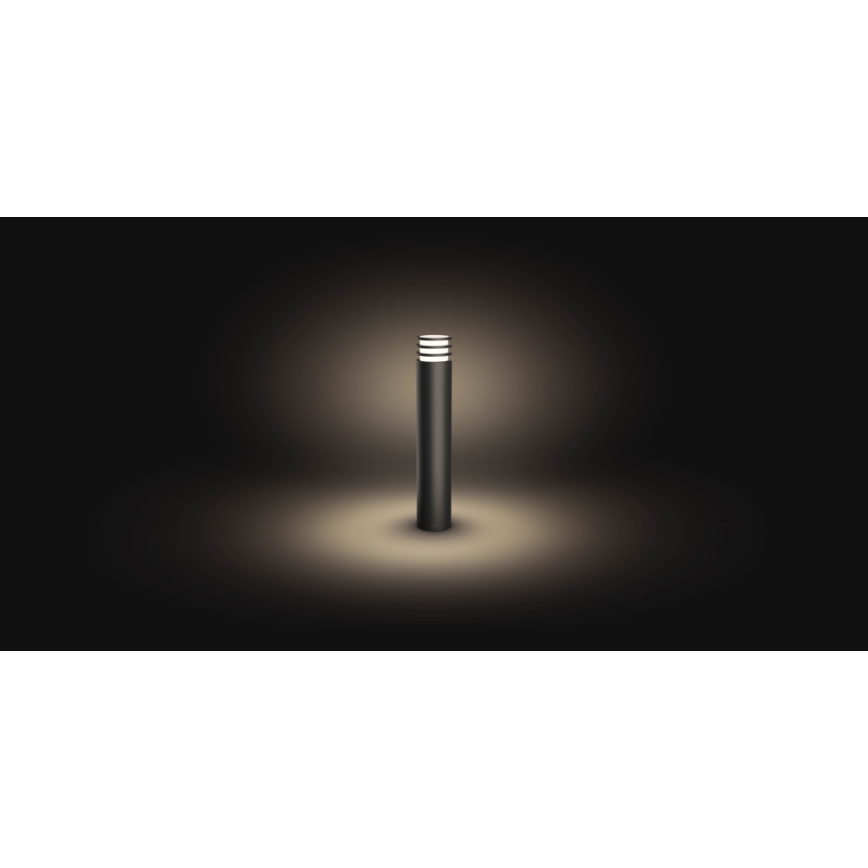 Philips - Lámpara exterior LED RGB regulable Hue LUCCA 1xE27/8,1W/230V 77 cm 1000-20000K IP44