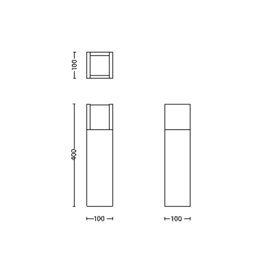 Philips - Lámpara LED de exterior ARBOUR LED/3,8W/230V 40 cm 2700K IP44