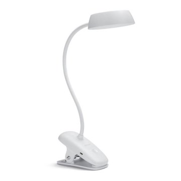 Philips - Lámpara LED regulable con clip DONUTCLIP LED/3W/5V 1200 mAh CRI 90 blanco