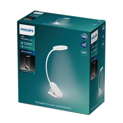 Philips - Lámpara LED regulable con clip LED/5W/5V CRI 90