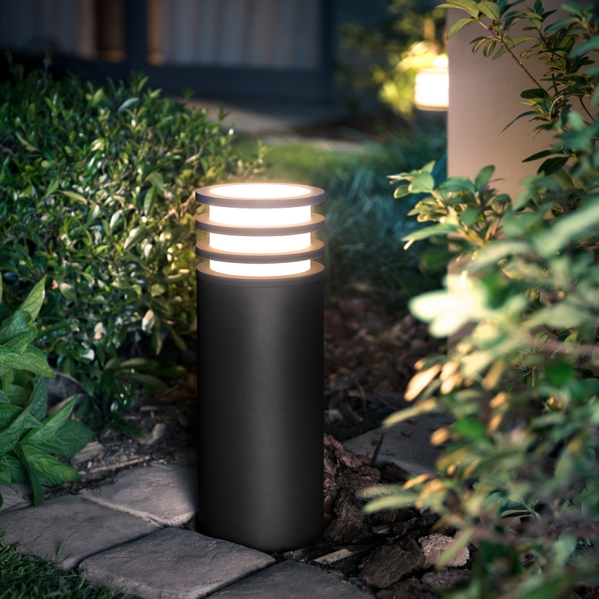 Philips - Lámpara exterior LED RGB regulable Hue LUCCA 1xE27/8,1W/230V 25 cm 1000-20000K IP44