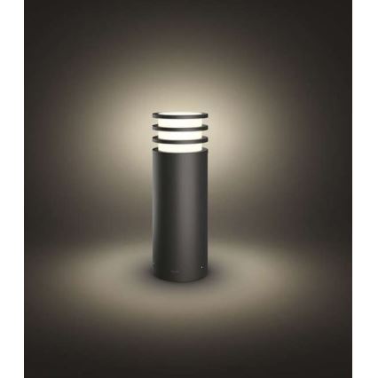 Philips - Lámpara exterior LED RGB regulable Hue LUCCA 1xE27/8,1W/230V 25 cm 1000-20000K IP44