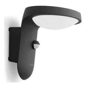 Philips - Lámpara solar de pared LED con sensor de movimiento y crepúsculo LED/1,2W/4V 1800 mAh 4000K IP44