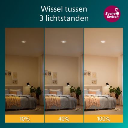 Philips - Downlight empotrable LED regulable CILANTRO LED/5W/230V 2700K blanco