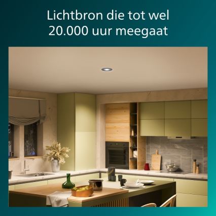 Philips - Luminaria empotrada LED regulable CILANTRO LED/5W/230V 4000K negro
