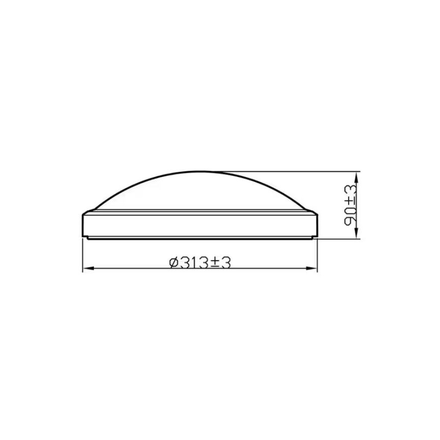 Philips - LED Plafón del baño LED/17W/230V 2700K IP44