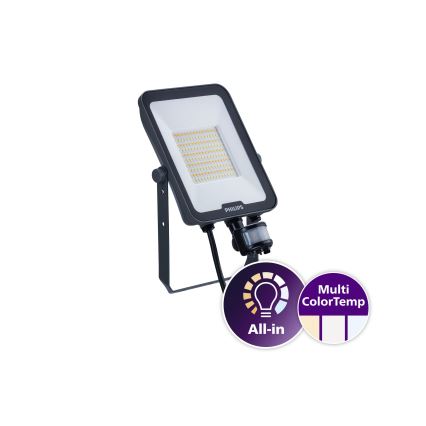 Philips - Proyector LED con sensor de movimiento y sensor crepuscular LEDINAIRE ALL-IN LED/50W/230V 3000/4000/6500K IP65
