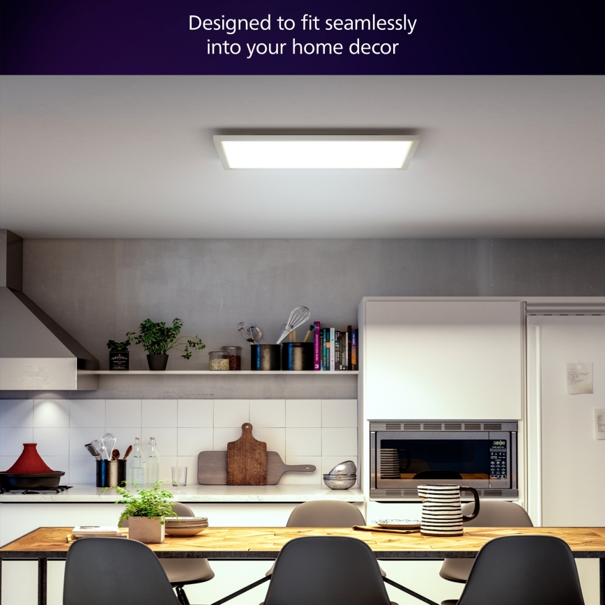 Philips - Luminaria de techo LED regulable Hue AURELLE LED/39W/230V 2200-6500K 60x60 cm blanca