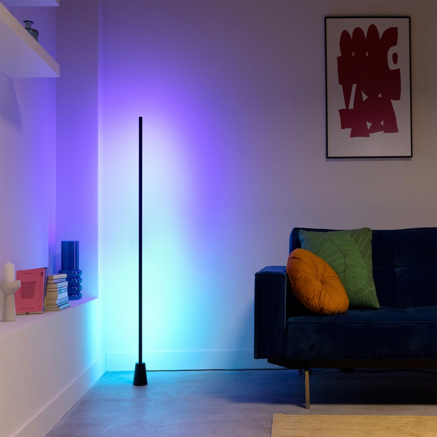Philips - Lámpara de pie regulable LED RGBIC GRADIENT LED/9,7W/230V 2200-6500K Wi-Fi