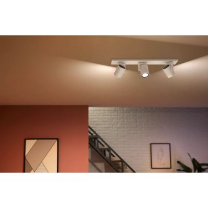 Philips - LED RGBW Foco regulable Hue ARGENTA 3xGU10/4,2W/230V 2000-6500K