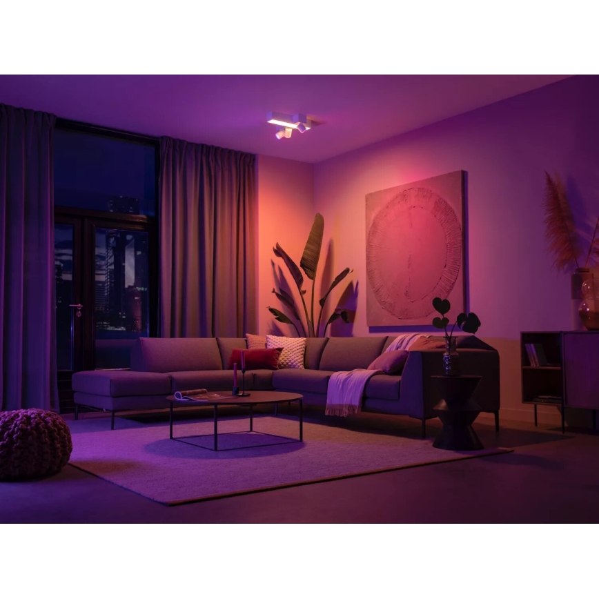 Philips - LED RGBW Foco regulable Hue CENTRIS 3xGU10/4,2W/230V + LED/11W 2000-6500K