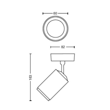 Philips - LED RGBW Foco regulable Hue FUGATO 1xGU10/4,2W/230V 2000-6500K blanco