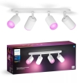 Philips - LED RGBW Foco regulable Hue FUGATO 4xGU10/4,2W/230V 2000-6500K blanco