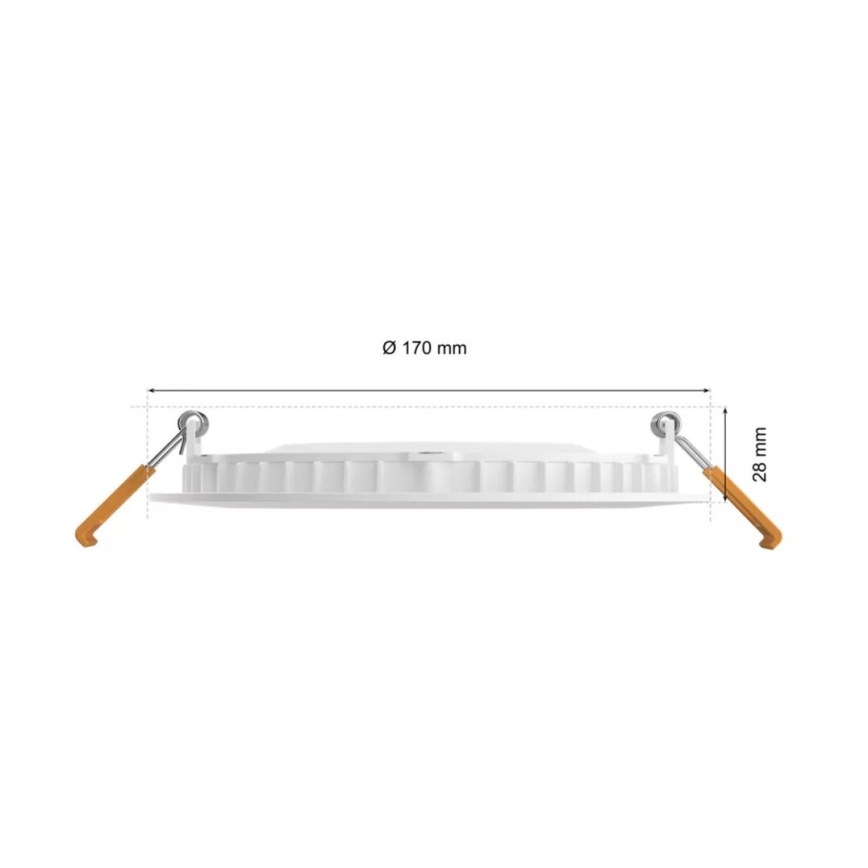 Philips - LED RGBW Lámpara empotrable regulable para el baño Hue SLIM LED/12W/230V IP44 2200-6500K