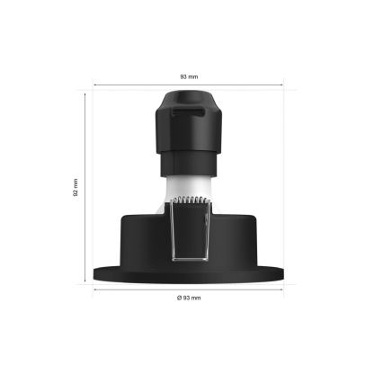 Philips - LED RGBW Lámpara empotrable regulable para el baño Hue XAMENTO 1xGU10/4,2W/230V 2000-6500K IP44