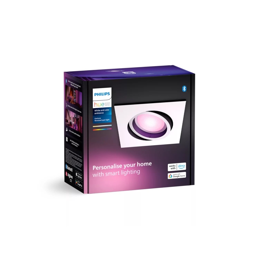 Philips - LED RGBW Lámpara empotrable regulable Hue CENTURA 1xGU10/4,2W/230V 2000-6500K