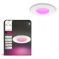 Philips - LED RGBW Luminaria empotrada regulable para baño Hue SLIM LED/8,3W/230V 1000-20000K blanco IP44