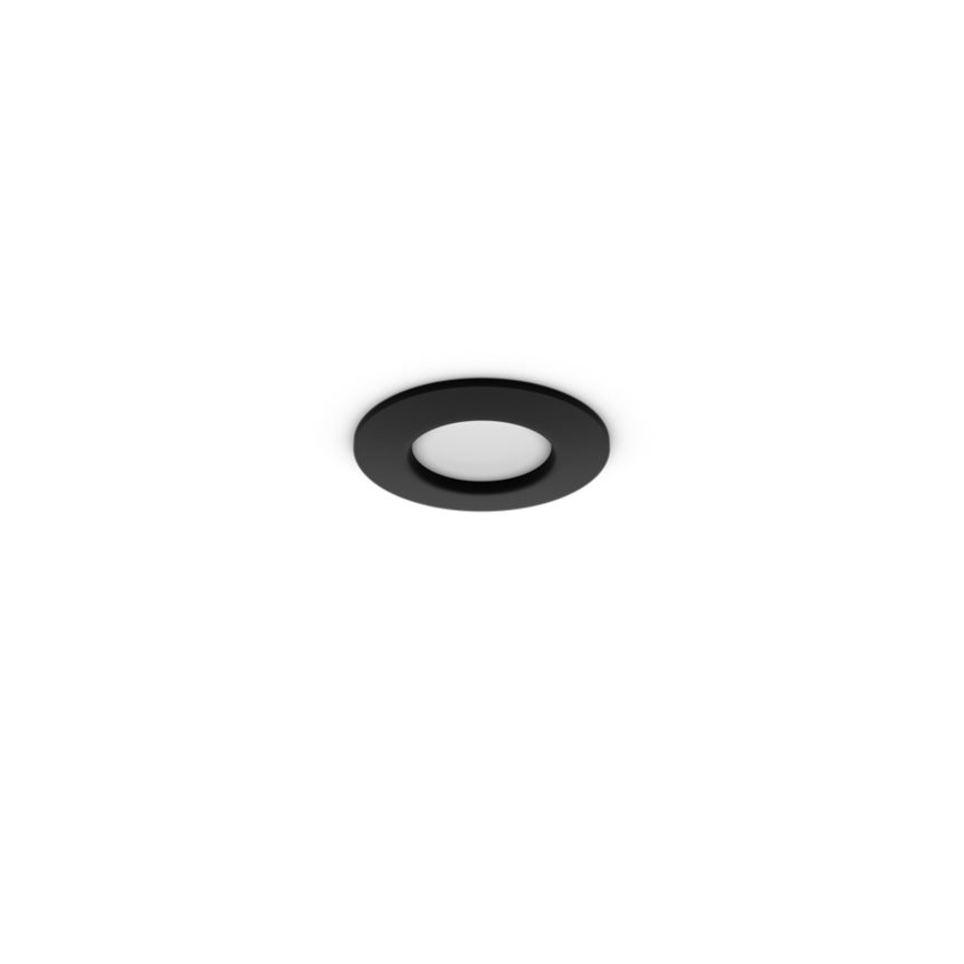 Philips - Luminaria empotrable LED RGBW regulable para baño Hue SLIM LED/8,3W/230V 1000-20000K negra P44