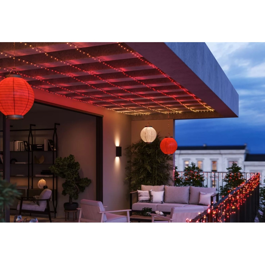 Philips - Cadena de luces LED RGBW regulable para exterior HUE WHITE AND COLOR AMBIANCE 500xLED 44,4 m 2000-6500K IP54