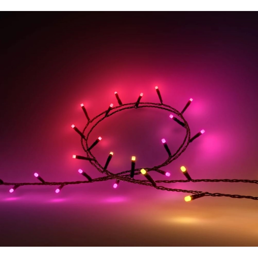 Philips - Cadena de luces LED RGBW regulable para exterior HUE WHITE AND COLOR AMBIANCE 500xLED 44,4 m 2000-6500K IP54