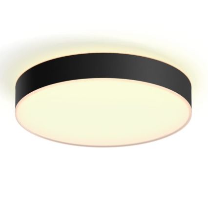 Philips - Lámpara de techo LED regulable Hue LED/33,5W/230V 2200-6500K Ø 425 mm negro + mando a distancia