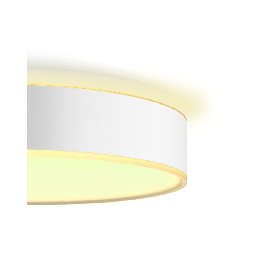 Philips - Lámpara de techo LED regulable Hue LED/19,2W/230V 2200-6500K Ø 381 mm blanca + mando a distancia