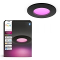 Philips - Luminaria empotrable LED RGBW regulable para baño Hue SLIM LED/8,3W/230V 1000-20000K negra P44